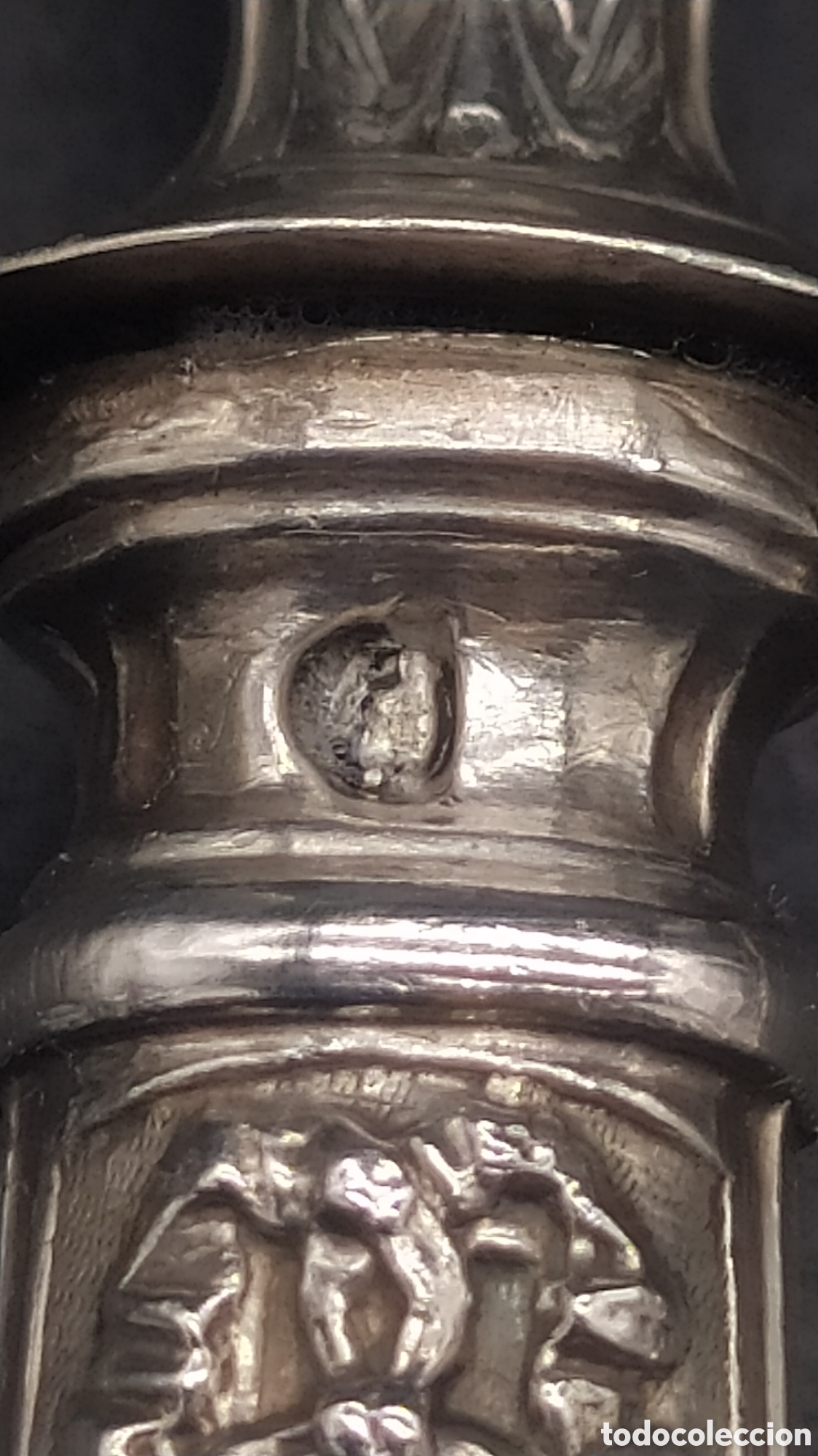 Antig&uuml;edades: Cubiertos de servir de plata antiguos. - Foto 9
