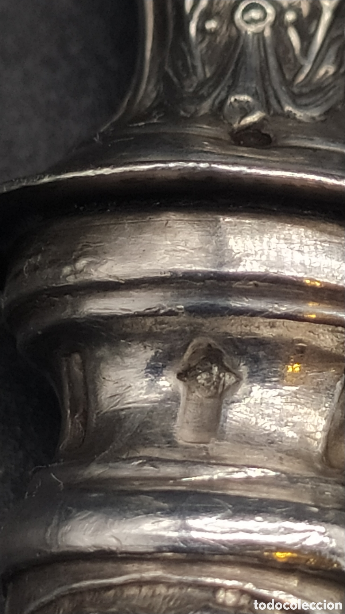 Antig&uuml;edades: Cubiertos de servir de plata antiguos. - Foto 10