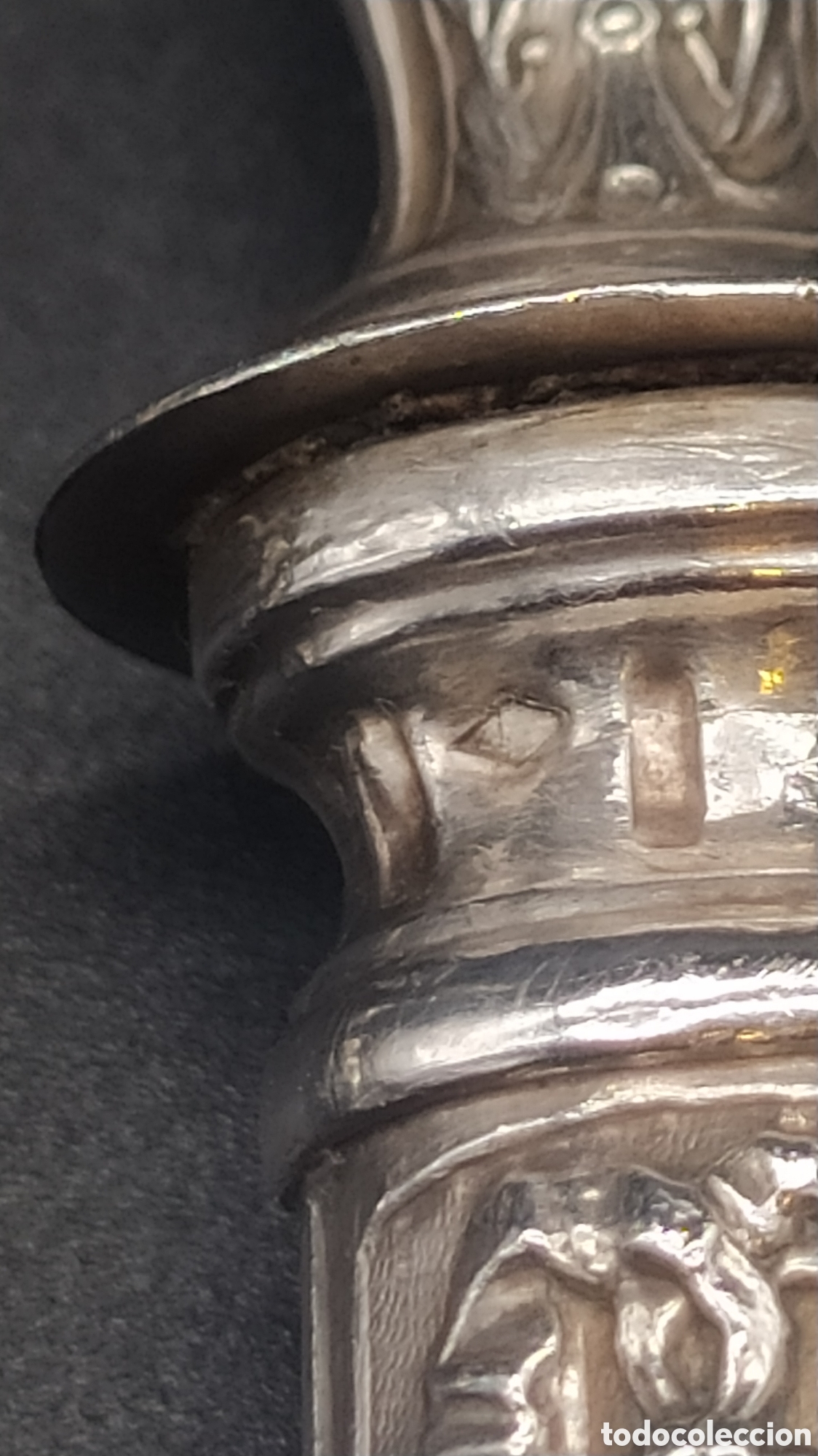 Antig&uuml;edades: Cubiertos de servir de plata antiguos. - Foto 18