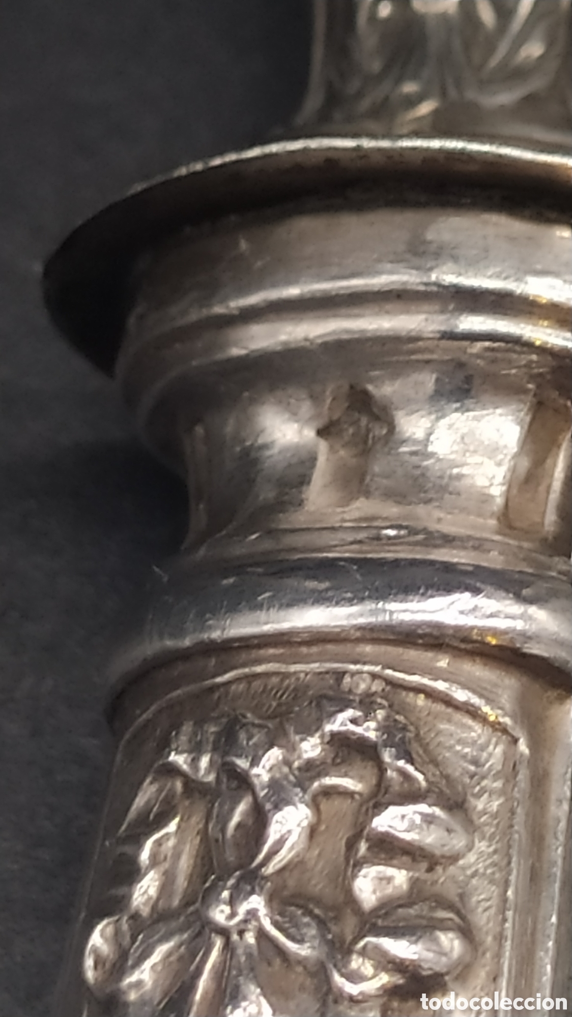 Antig&uuml;edades: Cubiertos de servir de plata antiguos. - Foto 19