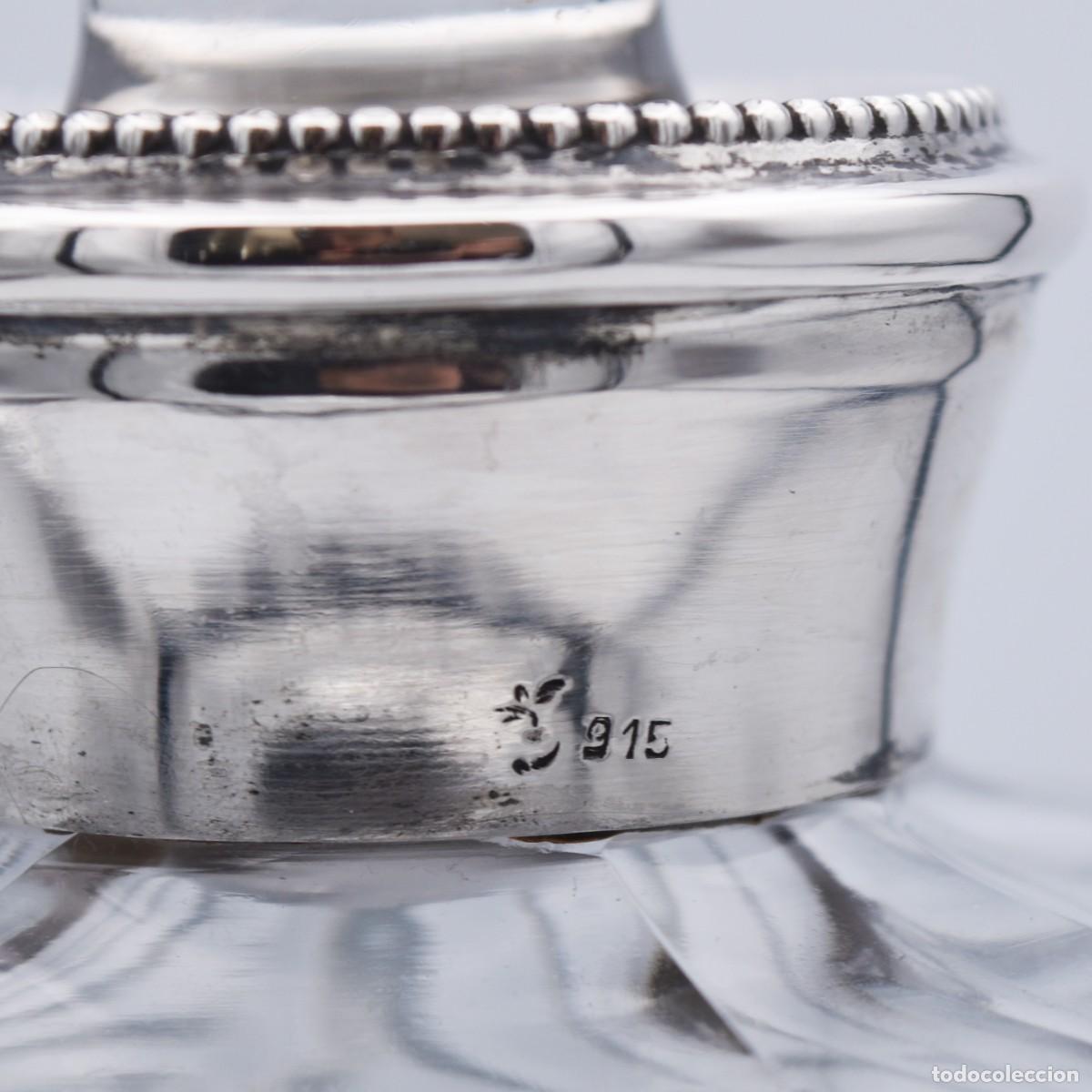 Antig&uuml;edades: Botella / licorera con cuello de plata - Foto 4