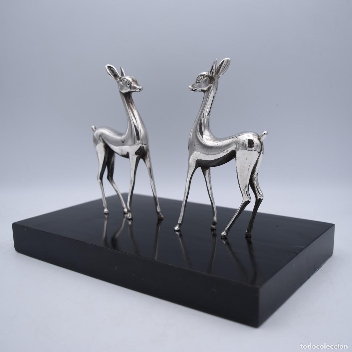Antig&uuml;edades: Ciervos de plata - Escultura - Foto 7