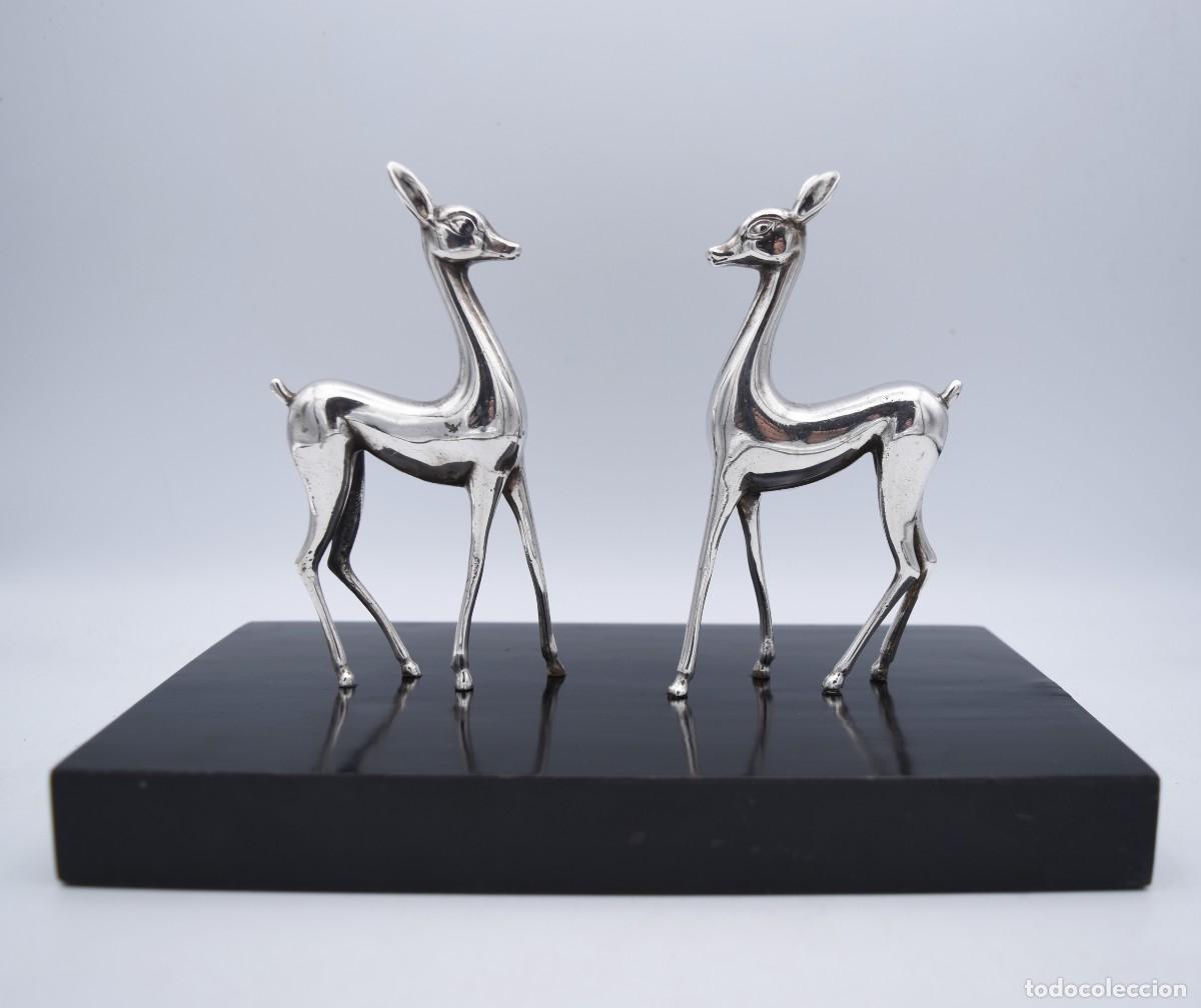 Antig&uuml;edades: Ciervos de plata - Escultura - Foto 8