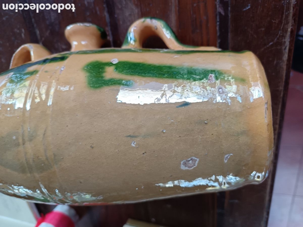 Antig&uuml;edades: Botijo de barro esmaltado - Foto 2