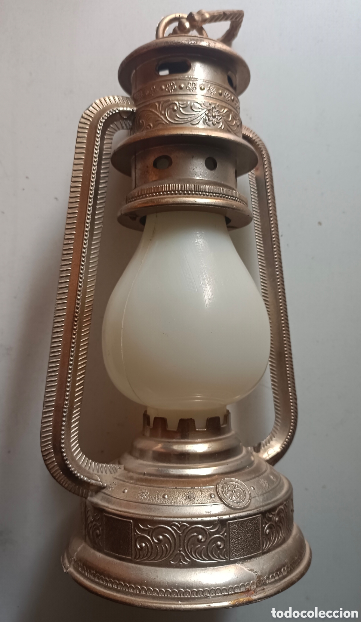 Antig&uuml;edades: L&aacute;mpara antigua de plastico - Foto 5