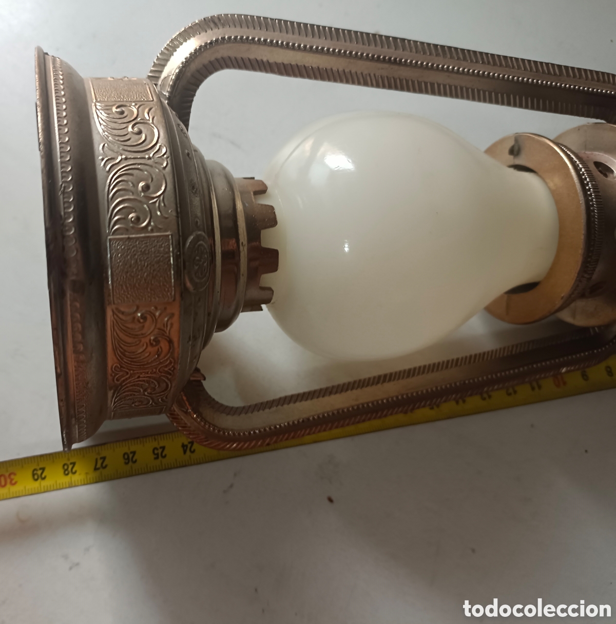 Antig&uuml;edades: L&aacute;mpara antigua de plastico - Foto 14