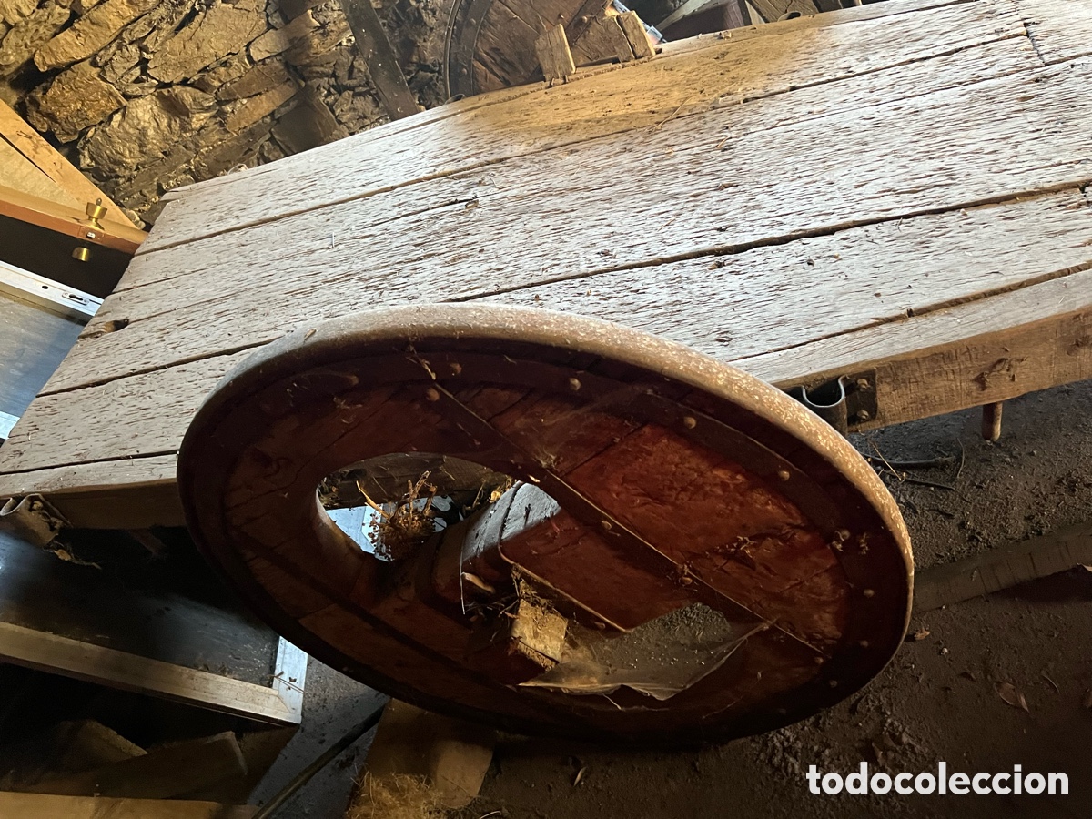 Antig&uuml;edades: ANTIGUO CARRO DE MADERA . - Foto 4