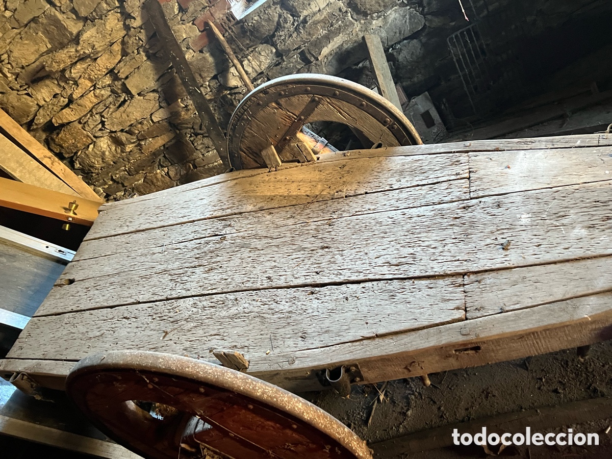 Antig&uuml;edades: ANTIGUO CARRO DE MADERA . - Foto 5