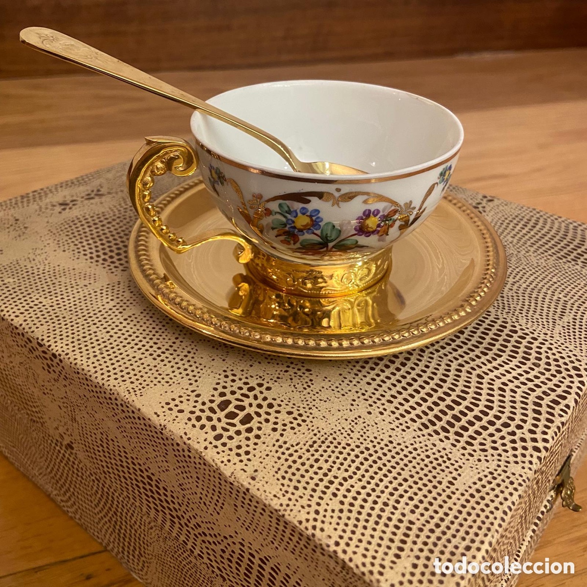 Antig&uuml;edades: Conjunto de caf&eacute; o t&eacute; antiguo - Foto 1