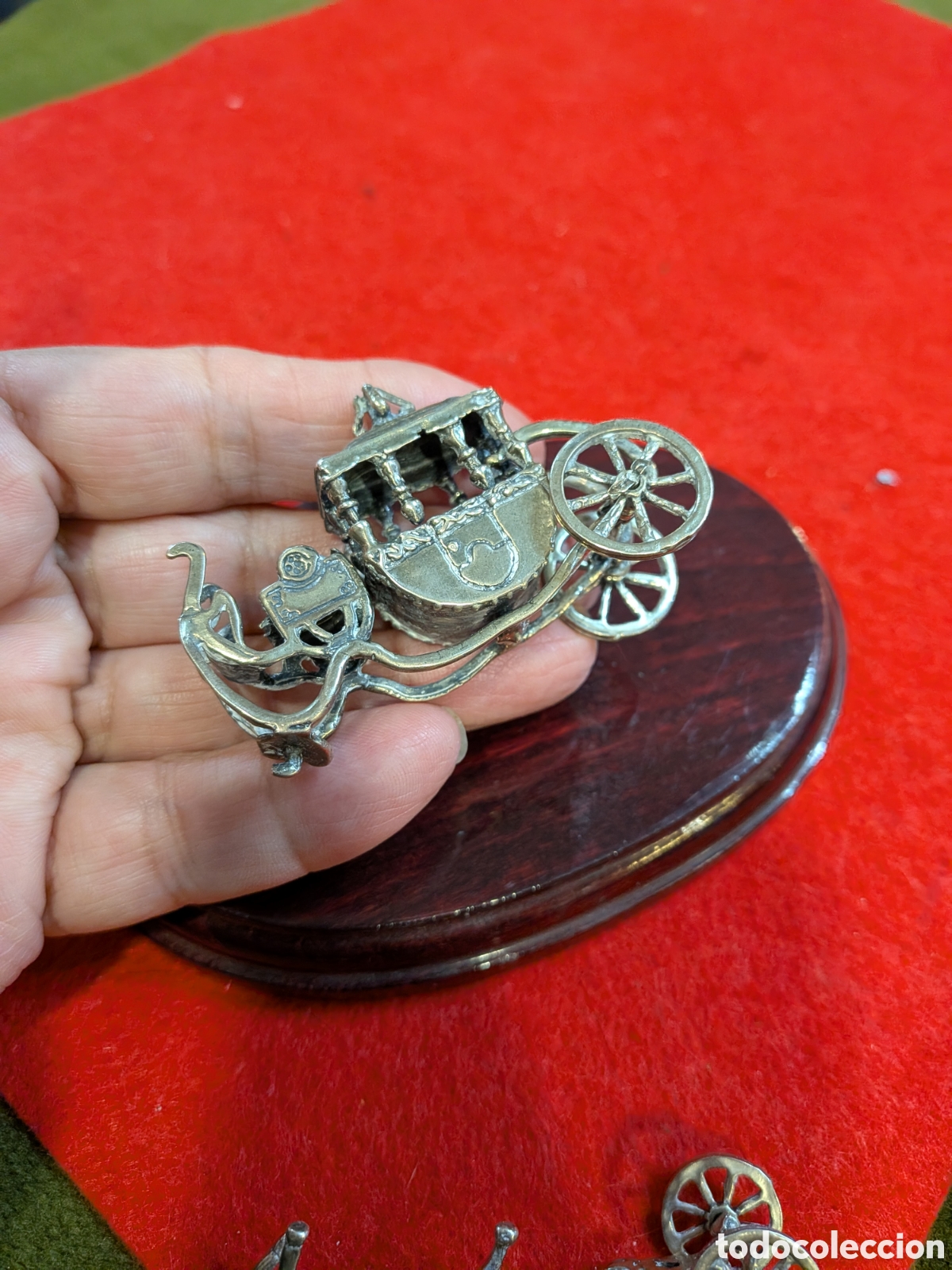 Antig&uuml;edades: carroza en miniatura de plata. REF-2837 - Foto 4