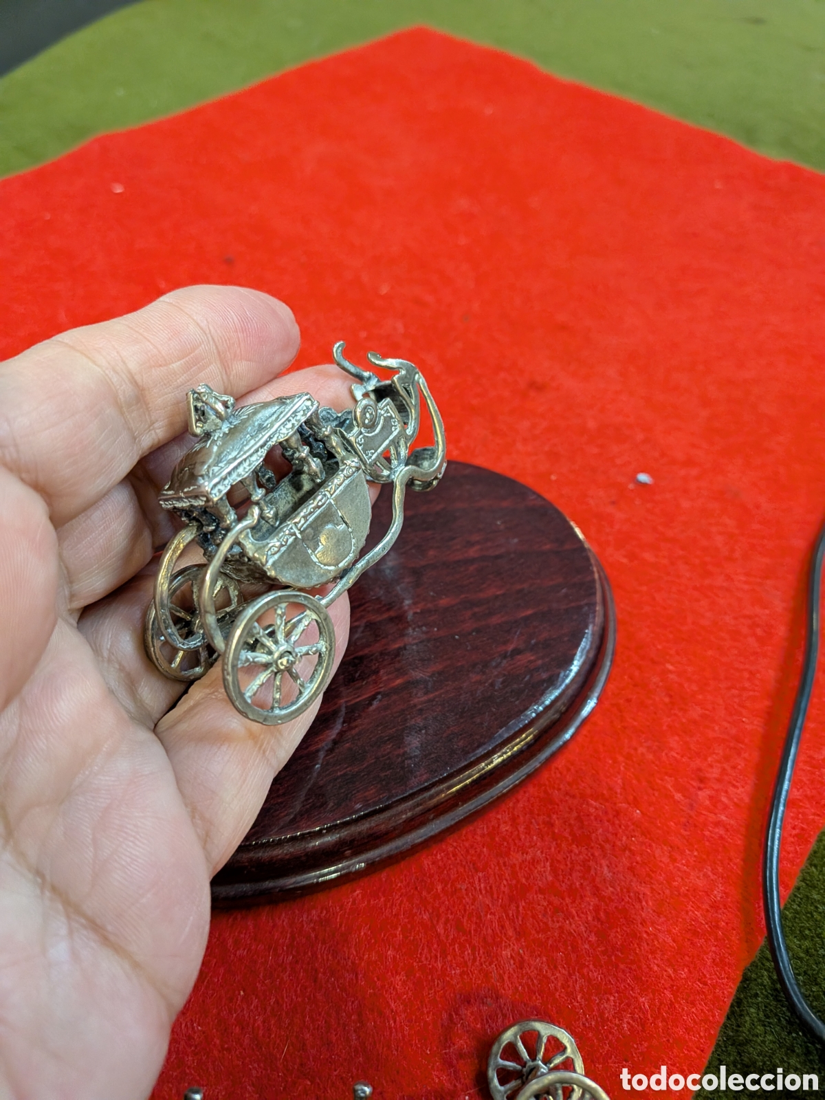 Antig&uuml;edades: carroza en miniatura de plata. REF-2837 - Foto 5