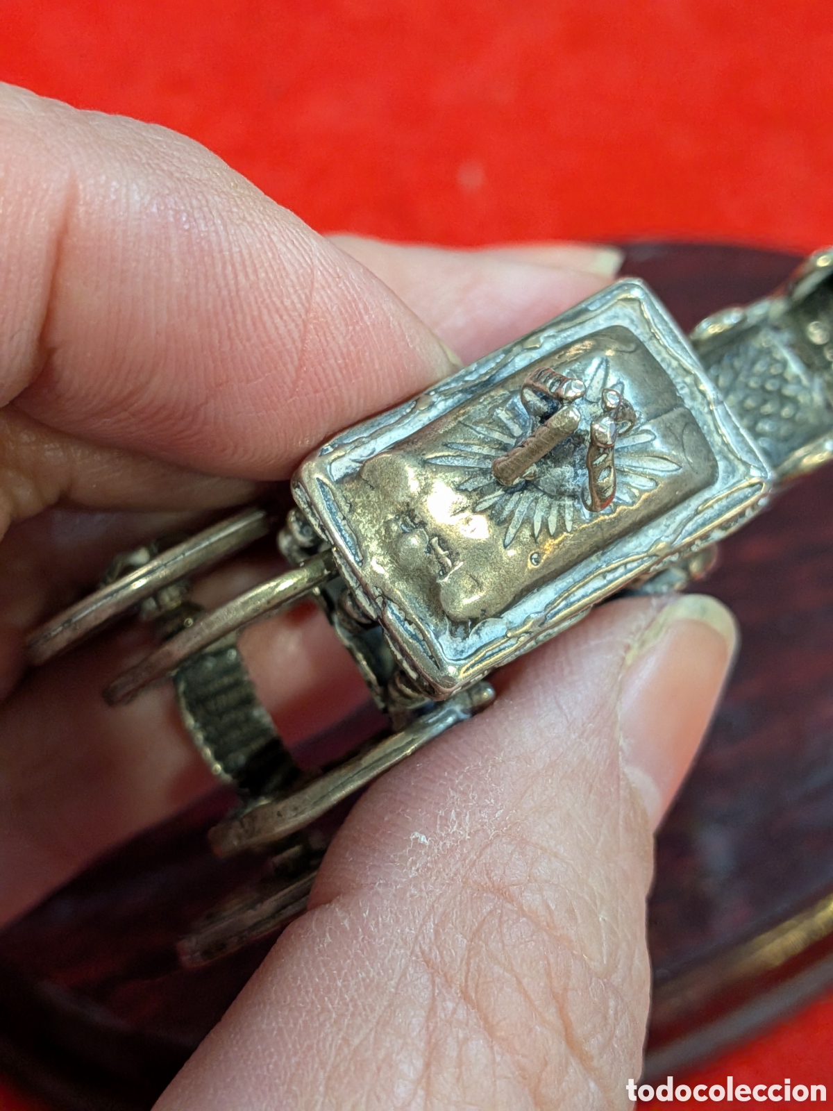 Antig&uuml;edades: carroza en miniatura de plata. REF-2837 - Foto 6