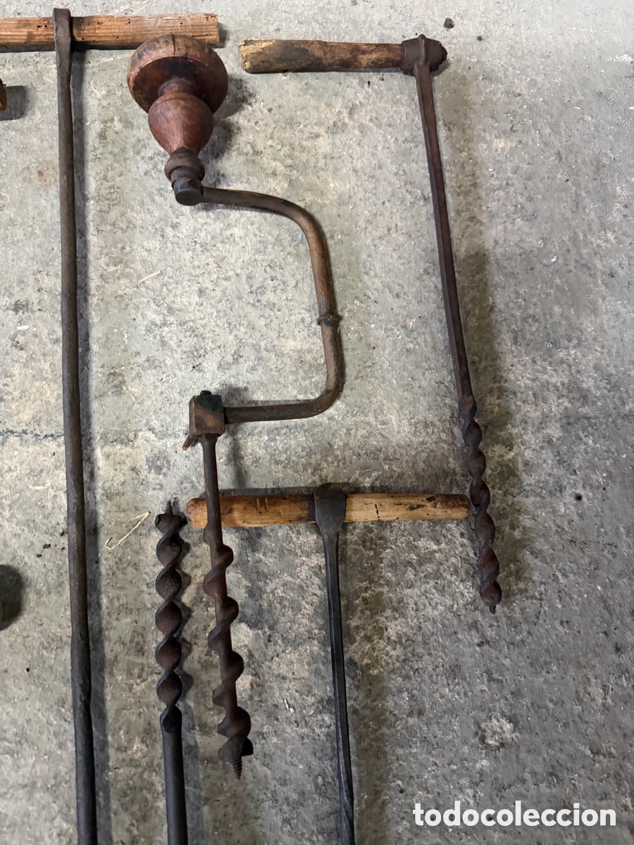 Antig&uuml;edades: Herramientas antiguas: barrenas y taladro - Foto 3