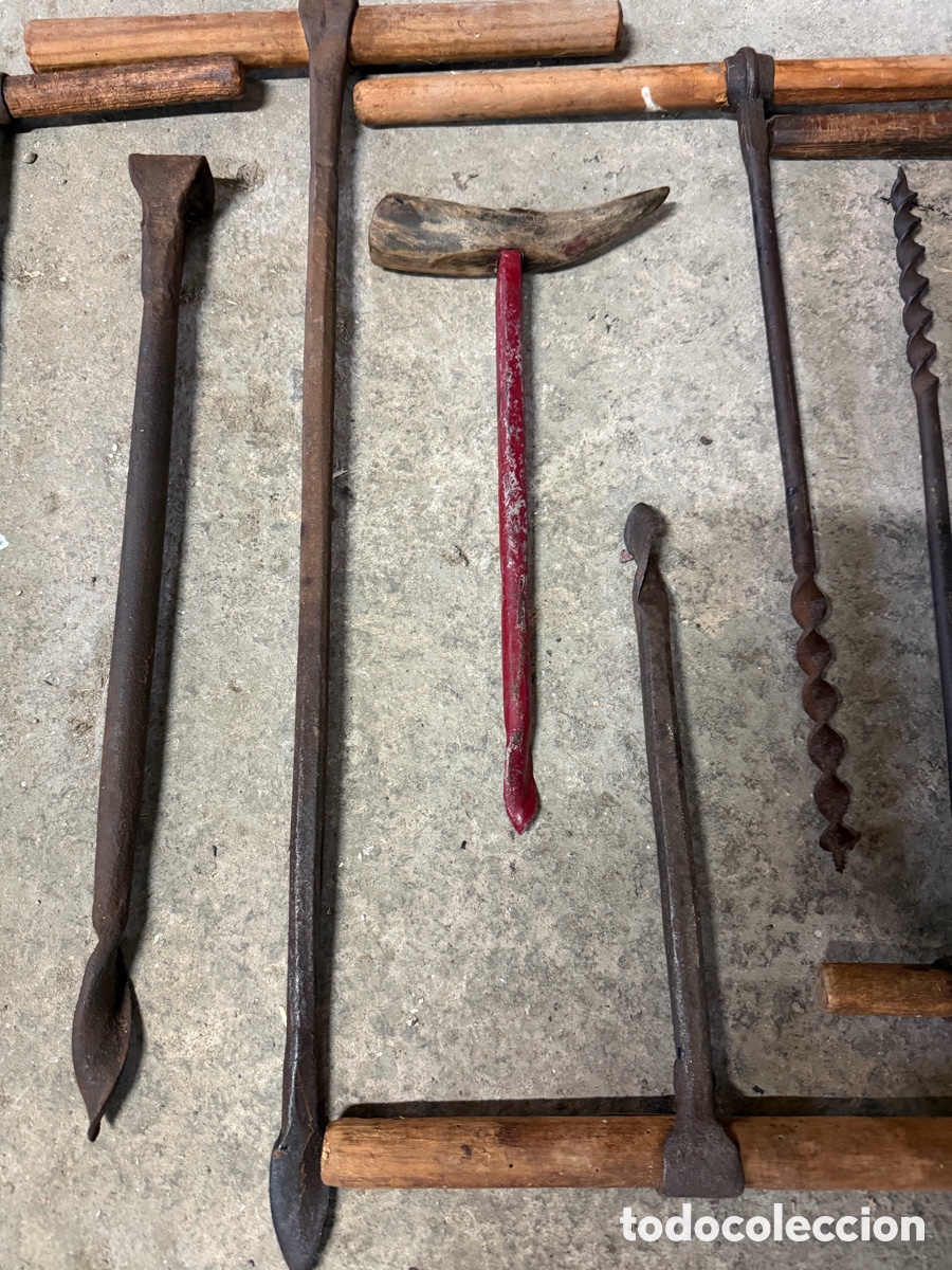Antig&uuml;edades: Lote herramientas antiguas barrenas - Foto 3