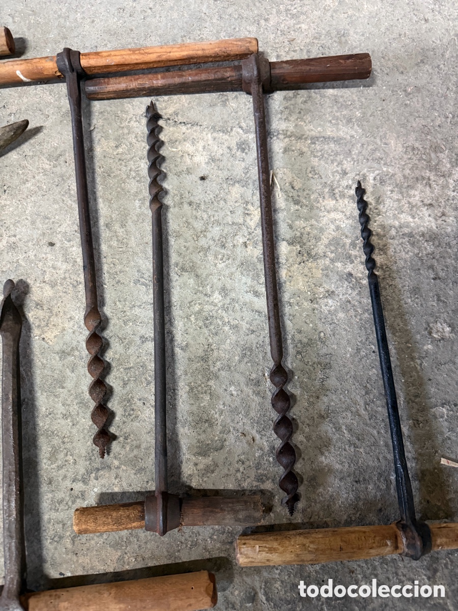 Antig&uuml;edades: Lote herramientas antiguas barrenas - Foto 4