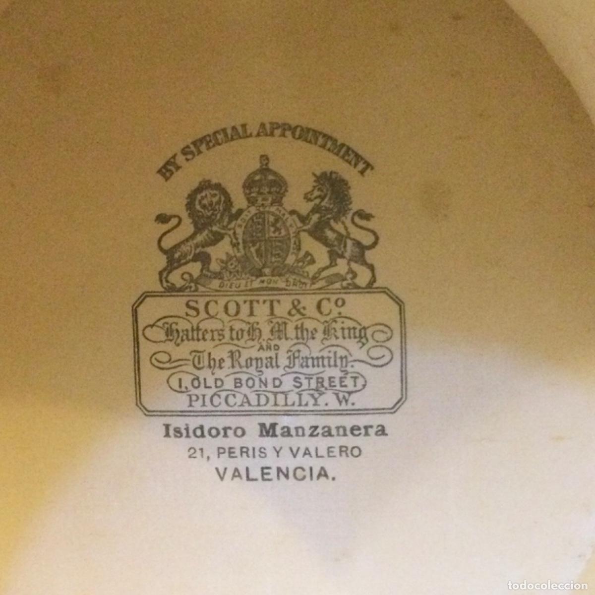Antig&uuml;edades: Sombrero de Copa Ingles y complementos. Siglo XIX. Original. - Foto 3