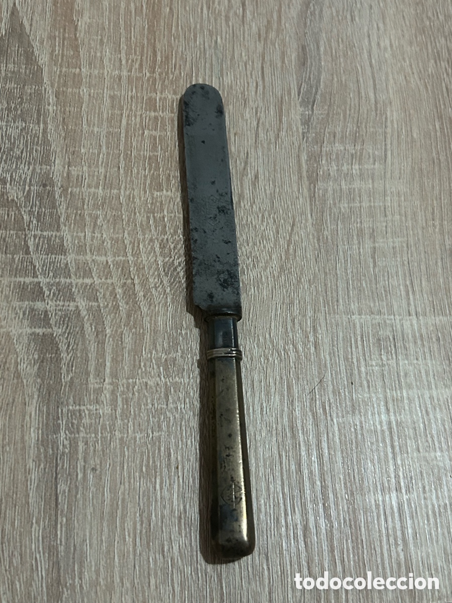 Antig&uuml;edades: Antiguo cuchillo mango de plata - Foto 1