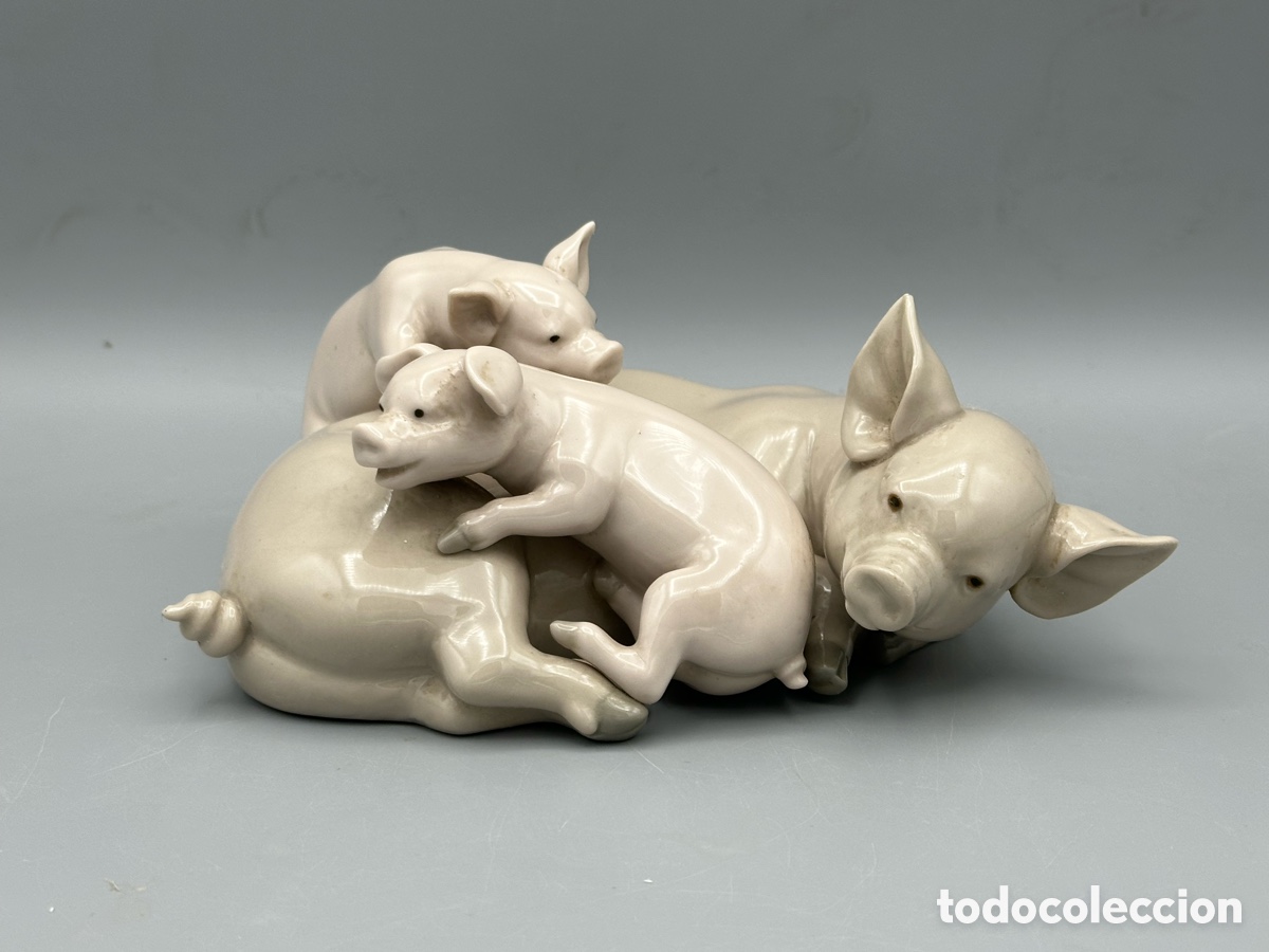 Antig&uuml;edades: REF: 01005228 &ldquo;CERDA Y CERDITOS&rdquo; LLADR&Oacute; - Foto 3
