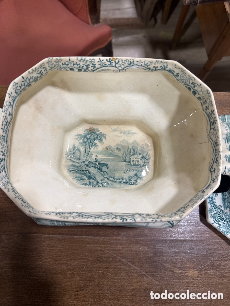 Antig&uuml;edades: Antigua sopera con sello - Foto 3