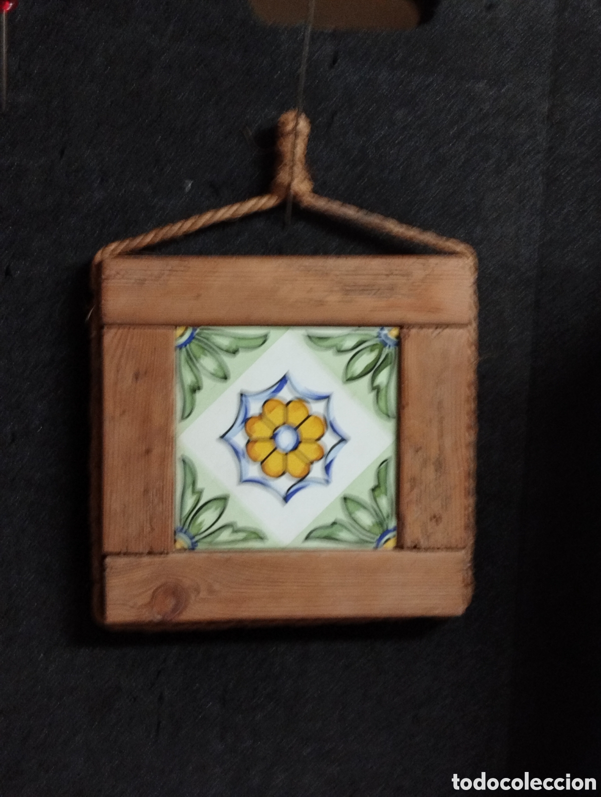 Antig&uuml;edades: Azulejos catal&aacute;n enmarcado 25x25 - Foto 4