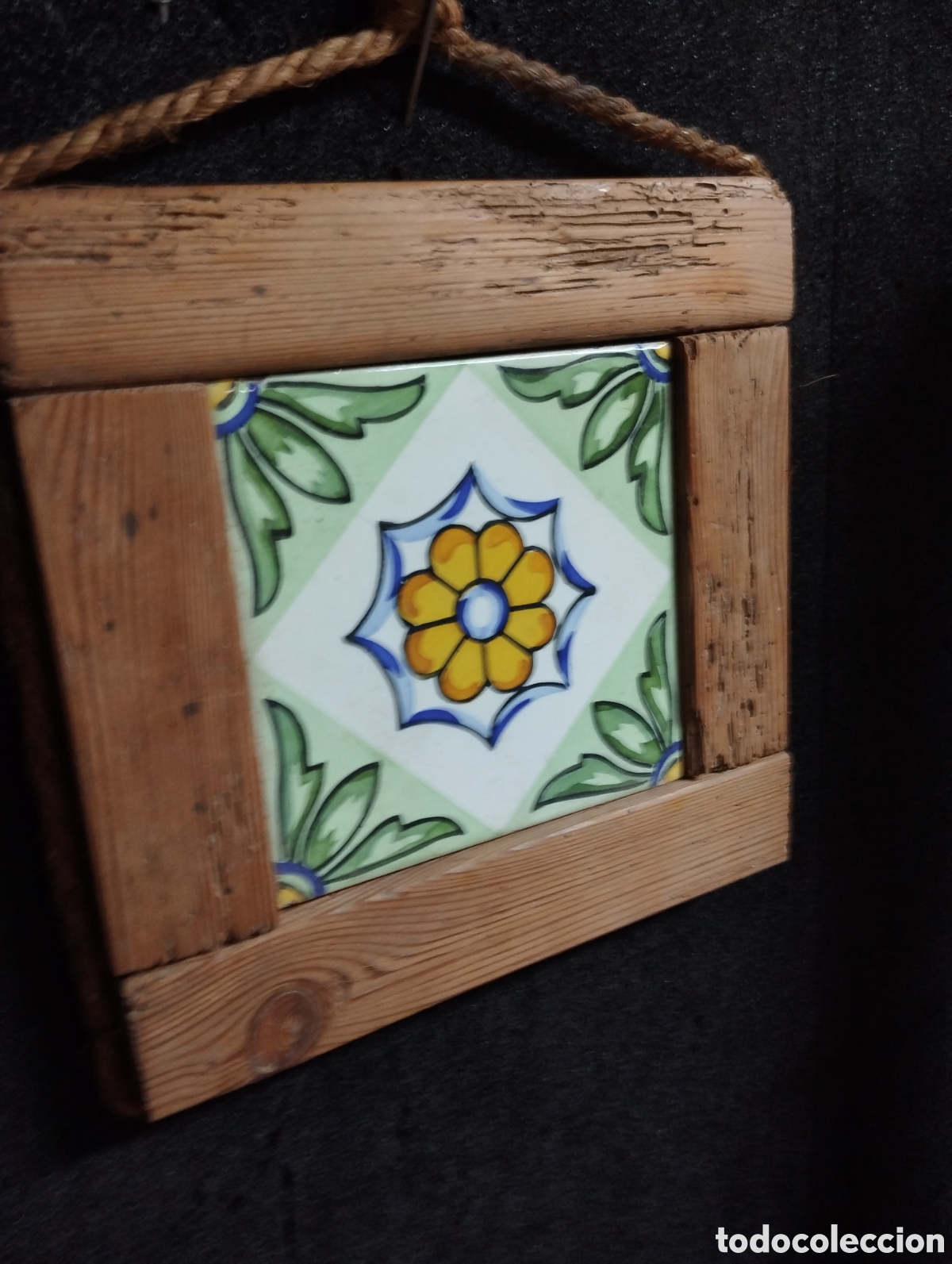 Antig&uuml;edades: Azulejos catal&aacute;n enmarcado 25x25 - Foto 7