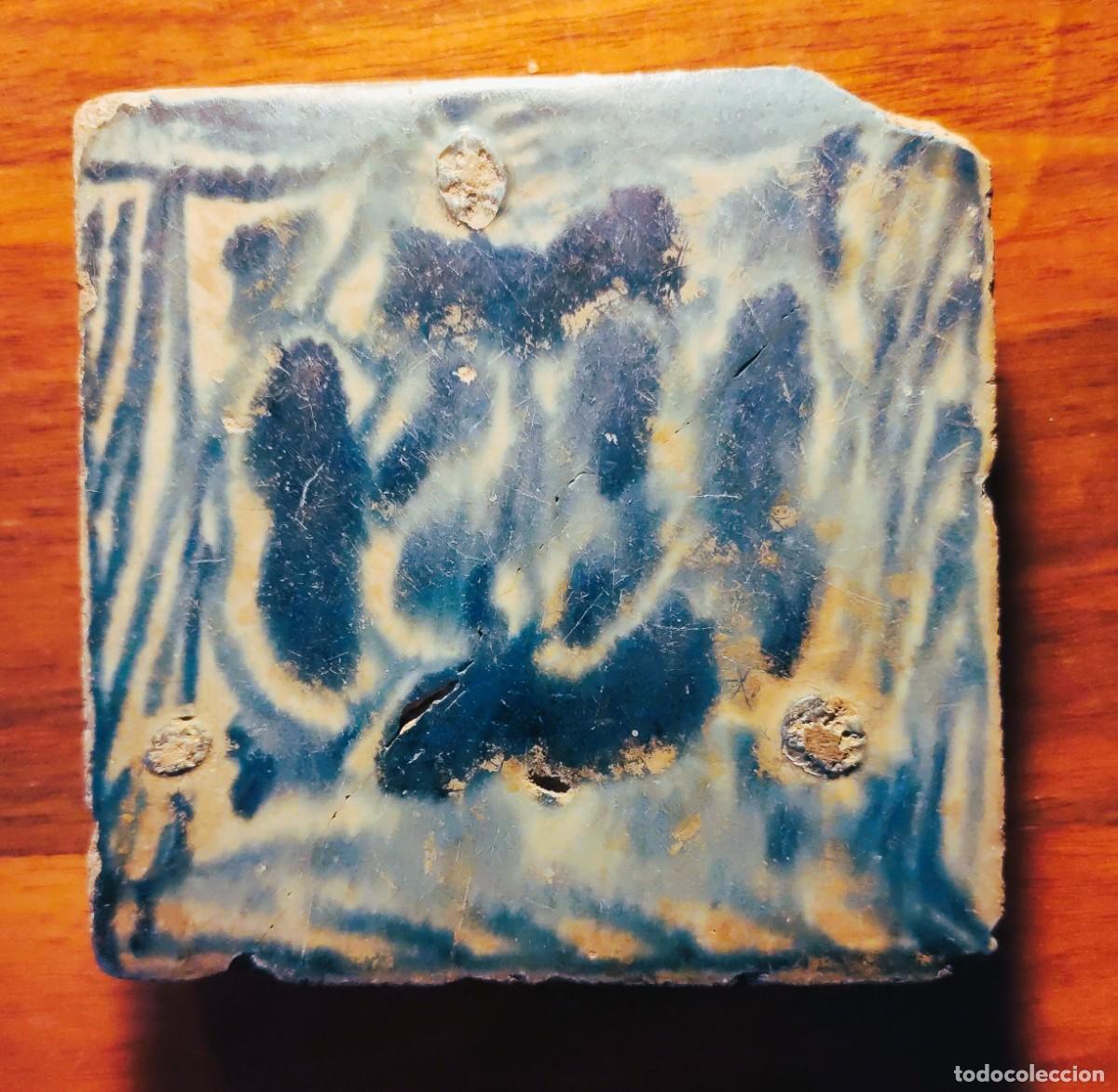 Antig&uuml;edades: Azulejo g&oacute;tico Manises, s XV - Foto 1