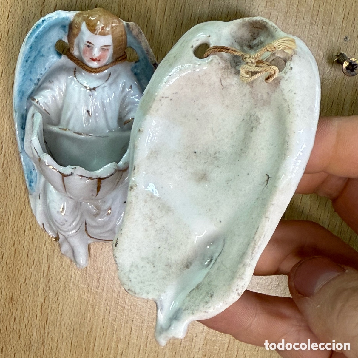 Antig&uuml;edades: Conjunto de 3 Benditeras Francesas - S. XIX - Foto 4