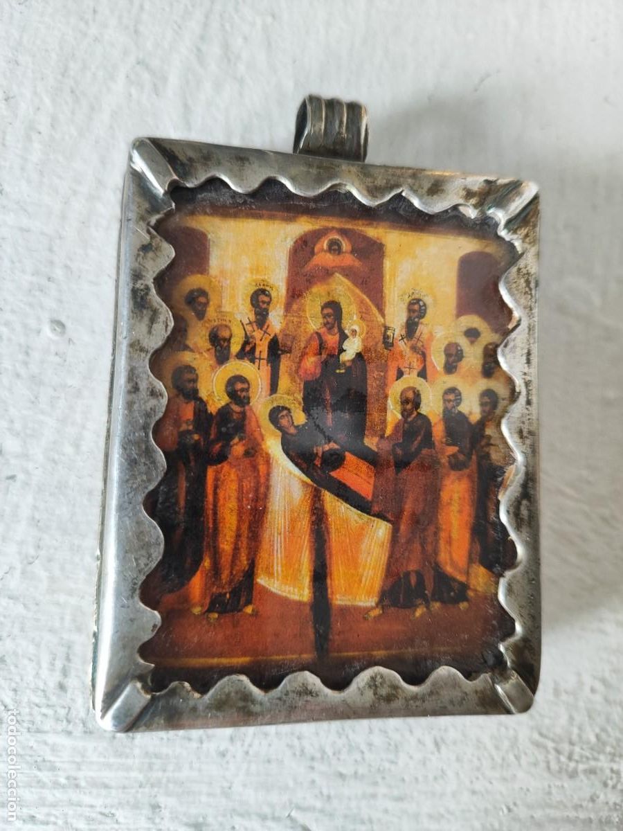 Antig&uuml;edades: RELICARIO DE PLATA Y CRISTAL - Foto 2