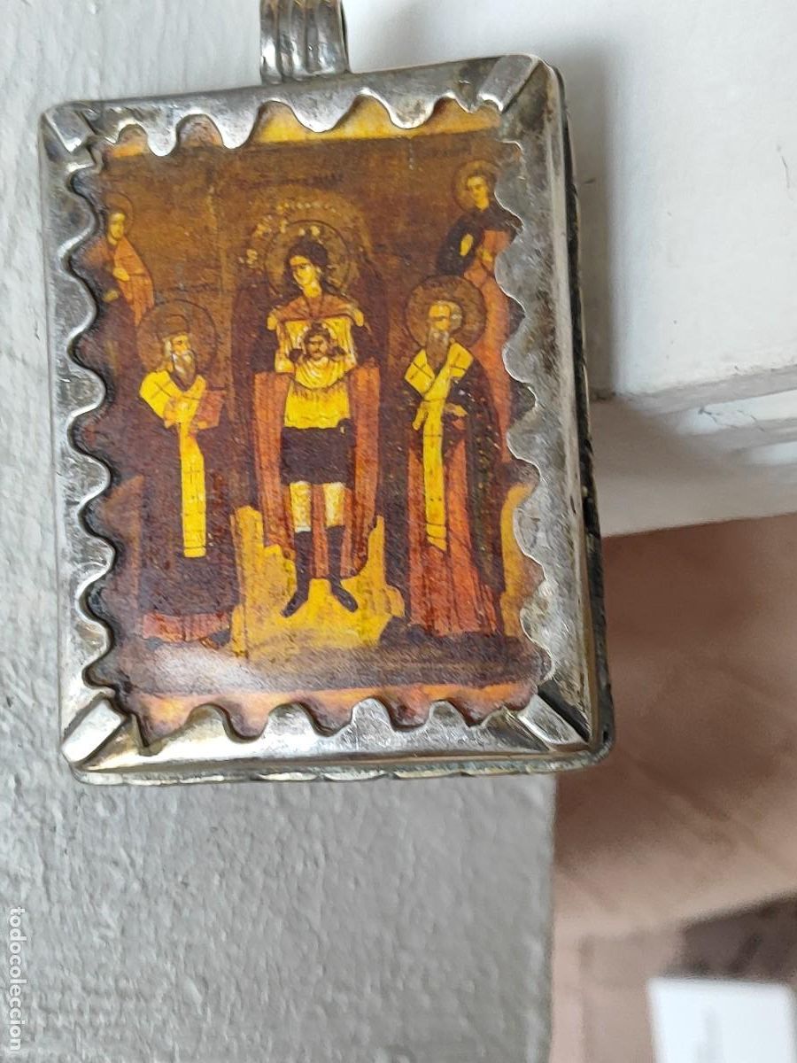 Antig&uuml;edades: RELICARIO DE PLATA Y CRISTAL - Foto 1