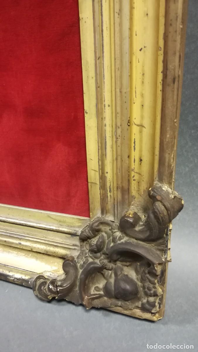 Antig&uuml;edades: MARCO DE MADERA TALLADA ANTIGUO - Foto 4