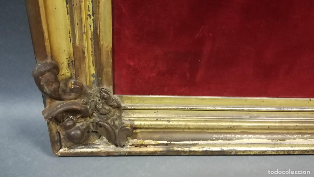 Antig&uuml;edades: MARCO DE MADERA TALLADA ANTIGUO - Foto 5