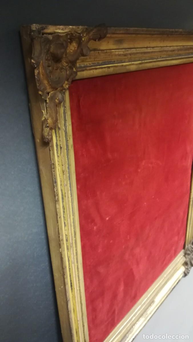 Antig&uuml;edades: MARCO DE MADERA TALLADA ANTIGUO - Foto 11