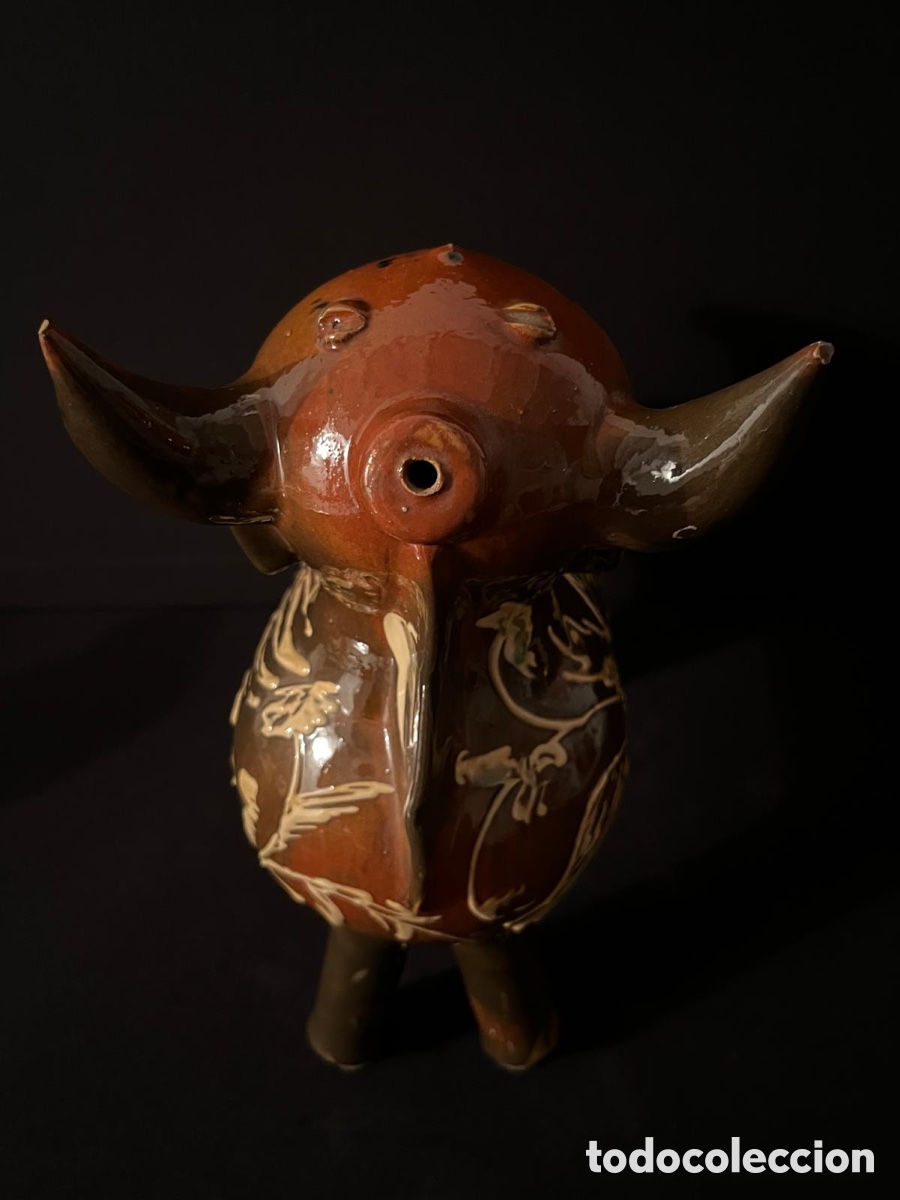 Antig&uuml;edades: Botijo zoomorfo (toro) de CUENCA - Foto 3