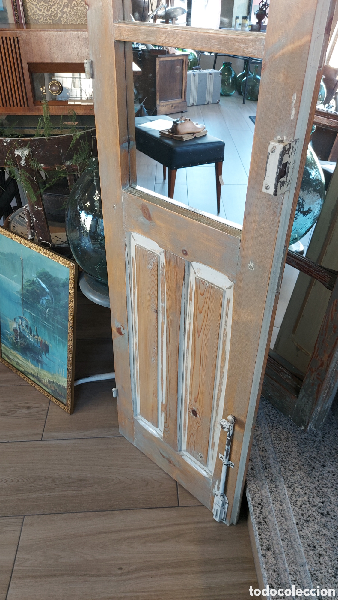 Antig&uuml;edades: Puerta espejo circa 1890 - Foto 11