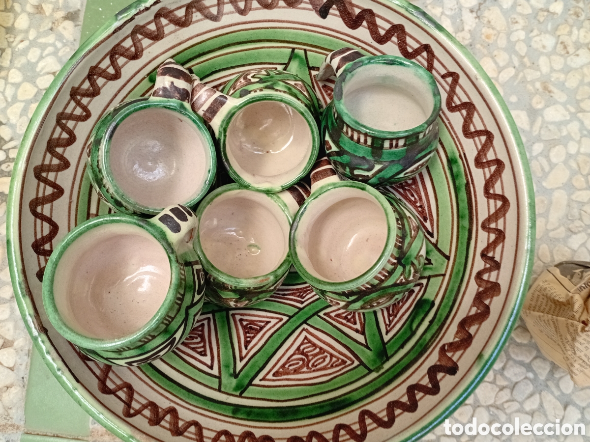 Antig&uuml;edades: JUEGO DE CERAMICA DE TERUEL - Foto 5