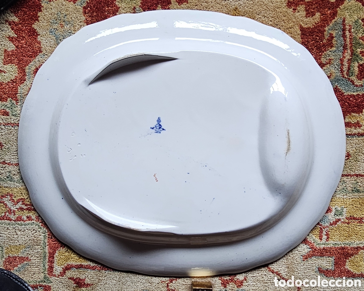 Antig&uuml;edades: BANDEJA MINTON ROUEN ENGLAND 64x52 CMS - Foto 3
