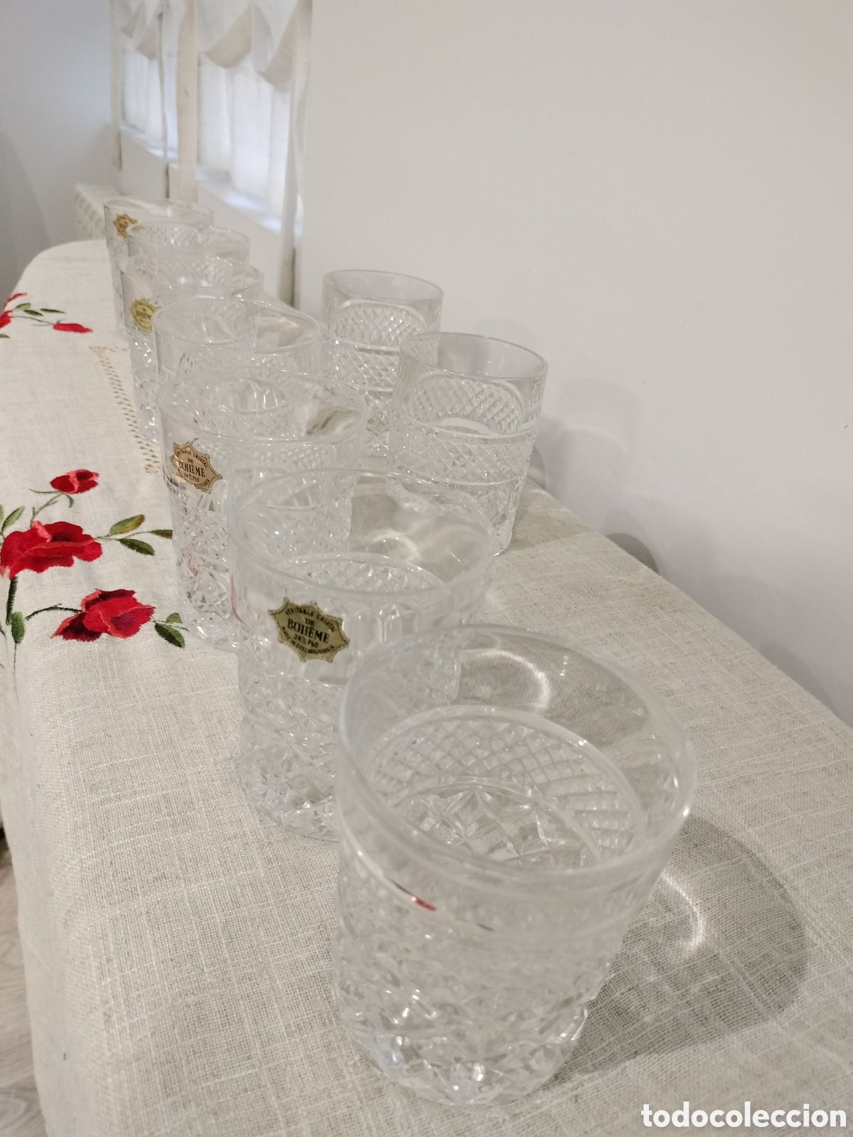 Antig&uuml;edades: Vasos Cristal de Bohemia - Foto 2