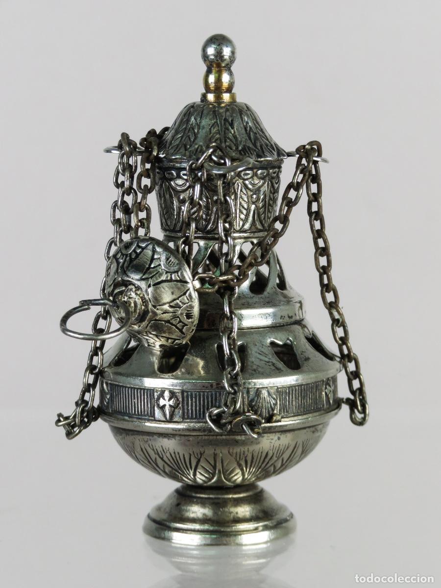Antig&uuml;edades: Botafumeiro en plata siglo XX - Foto 4