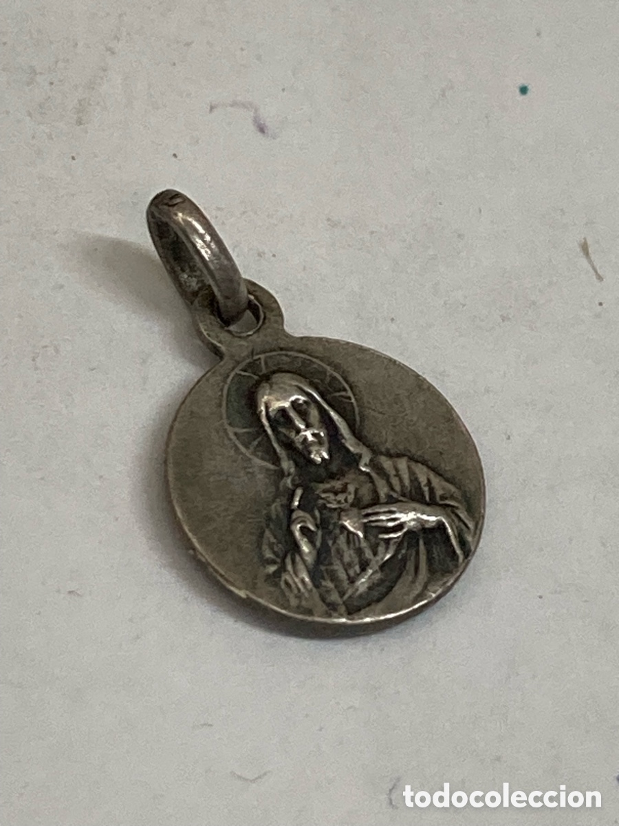 Antig&uuml;edades: Medalla de plata religiosa C489 - Foto 1