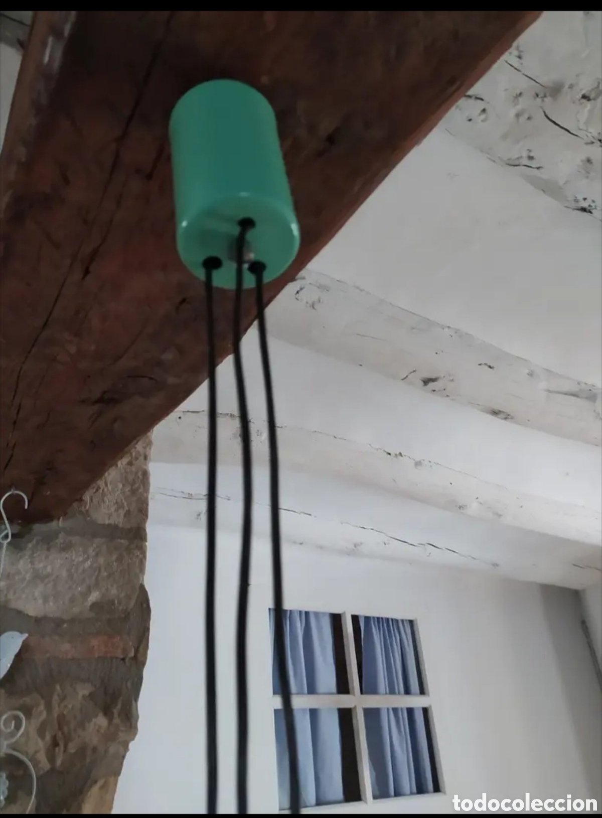 Antig&uuml;edades: Lampara estilo industrial con poleas - Foto 4