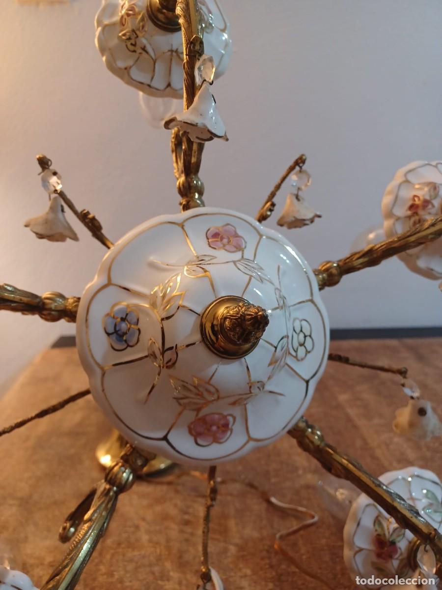Antig&uuml;edades: L&aacute;mpara de techo ara&ntilde;a - Foto 6