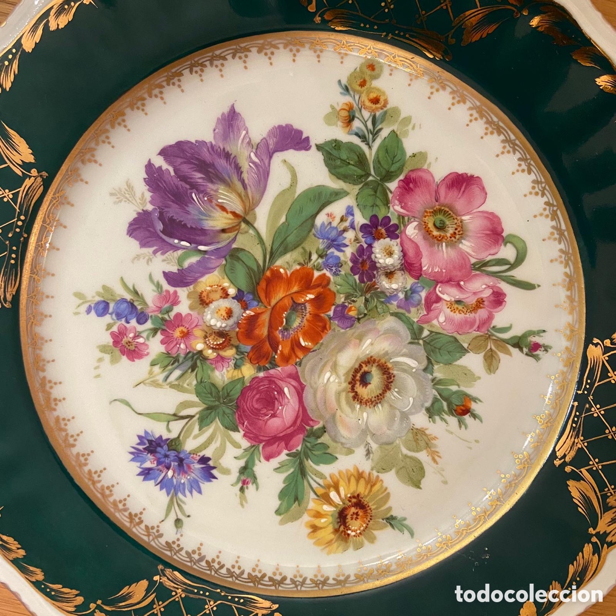 Antig&uuml;edades: Pareja de platos decorativos - Foto 2