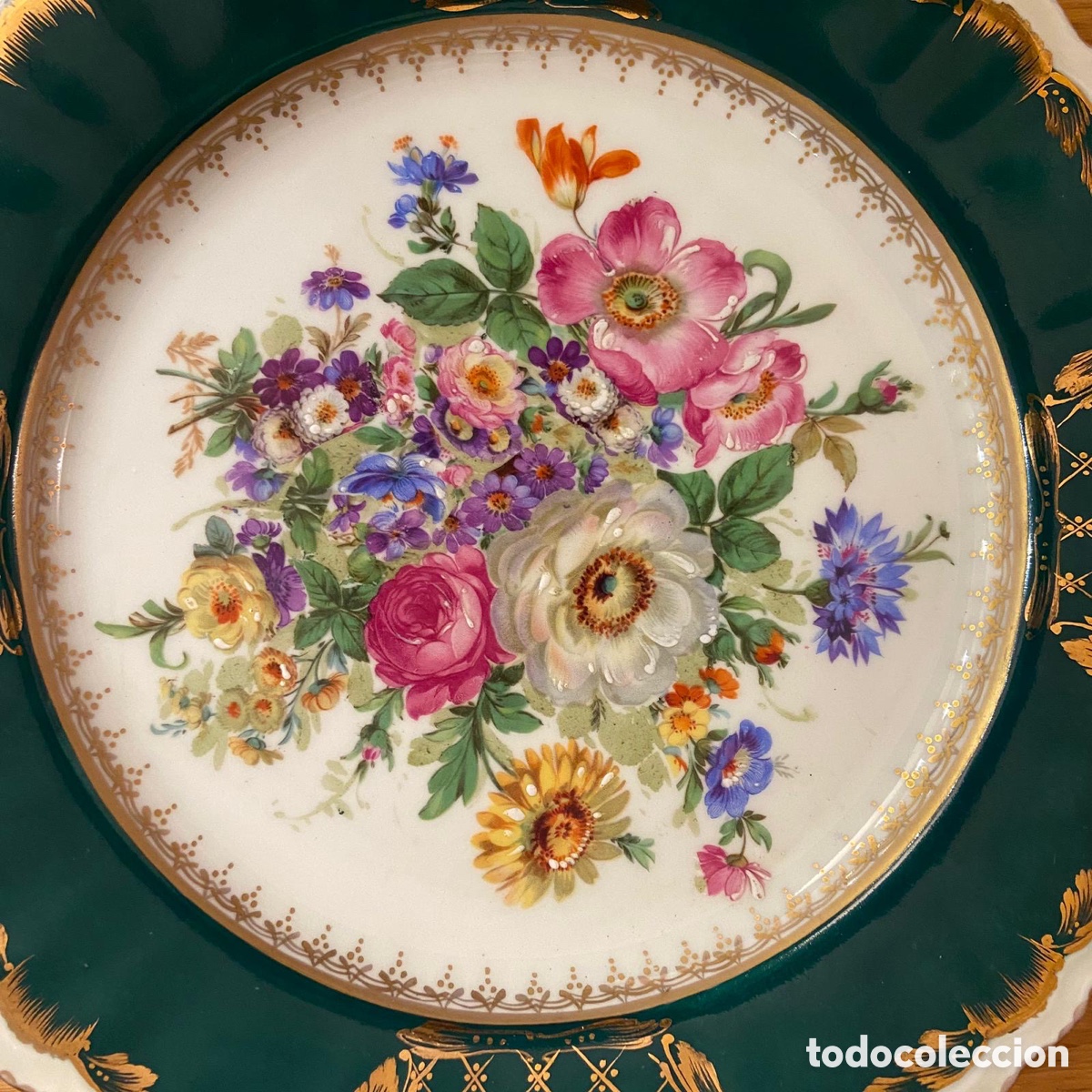 Antig&uuml;edades: Pareja de platos decorativos - Foto 3