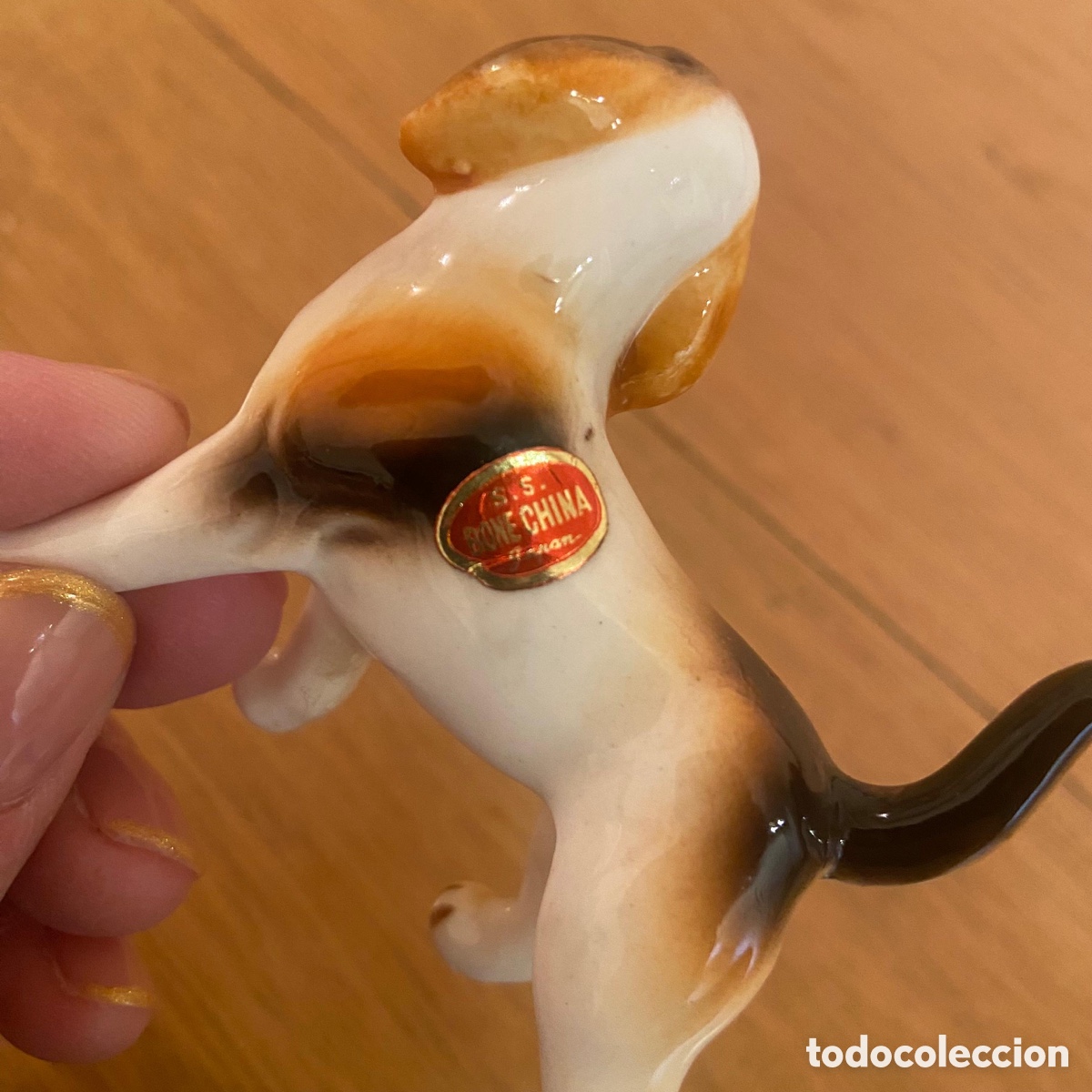 Antig&uuml;edades: Perros Beagle de Porcelana China - Foto 2