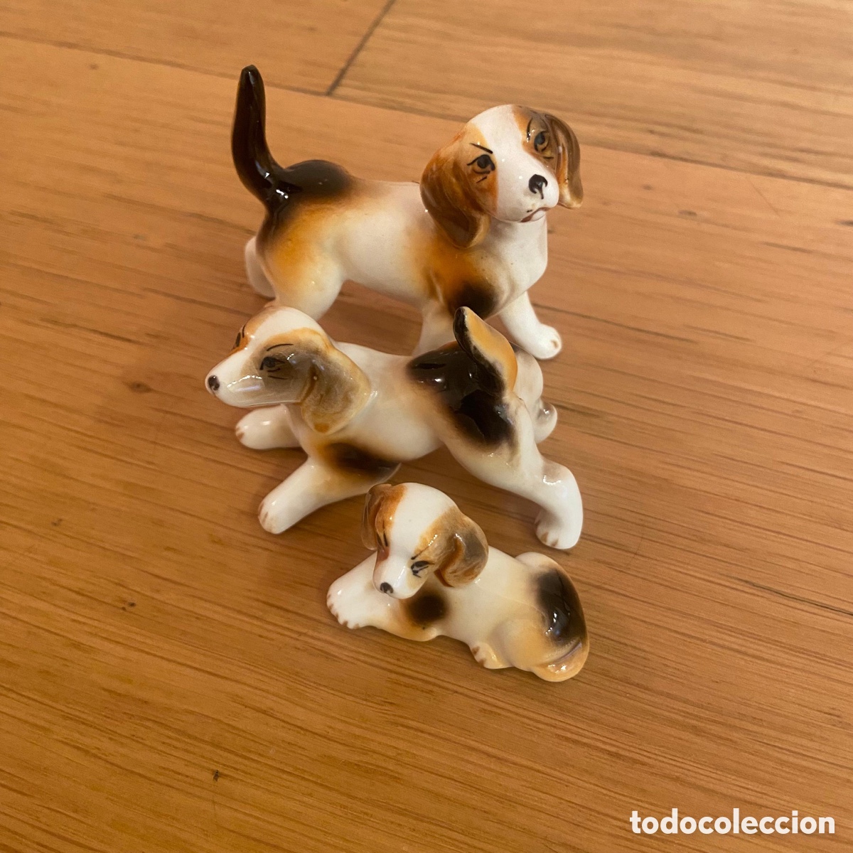 Antig&uuml;edades: Perros Beagle de Porcelana China - Foto 3