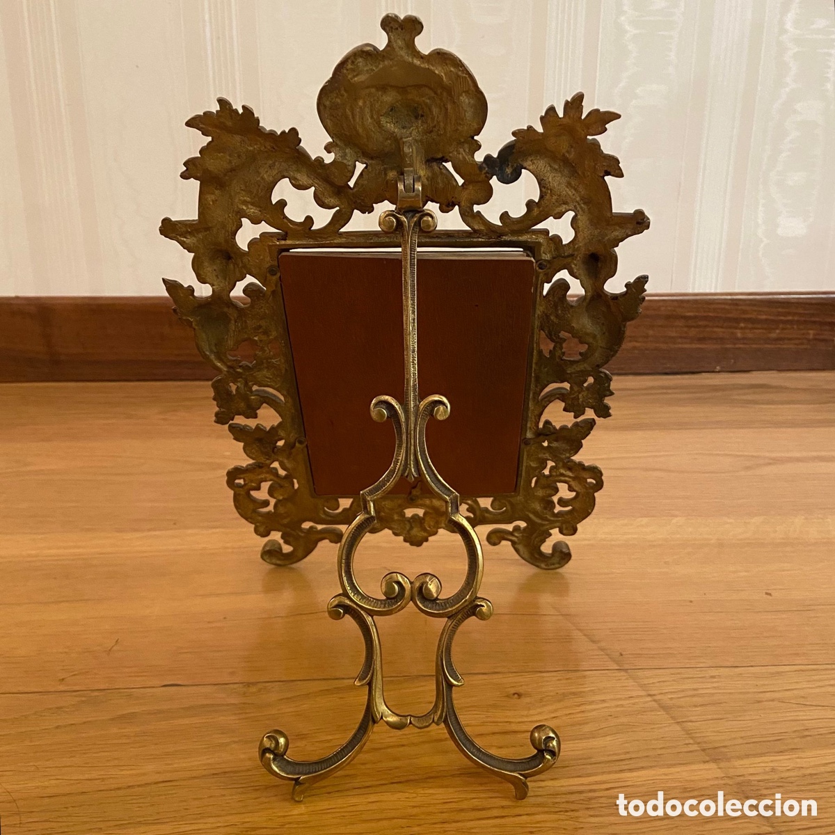 Antig&uuml;edades: Portafotos de bronce - Foto 2