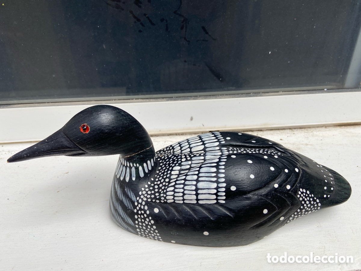 Antig&uuml;edades: Figura pato de madera James Haddon - Foto 1