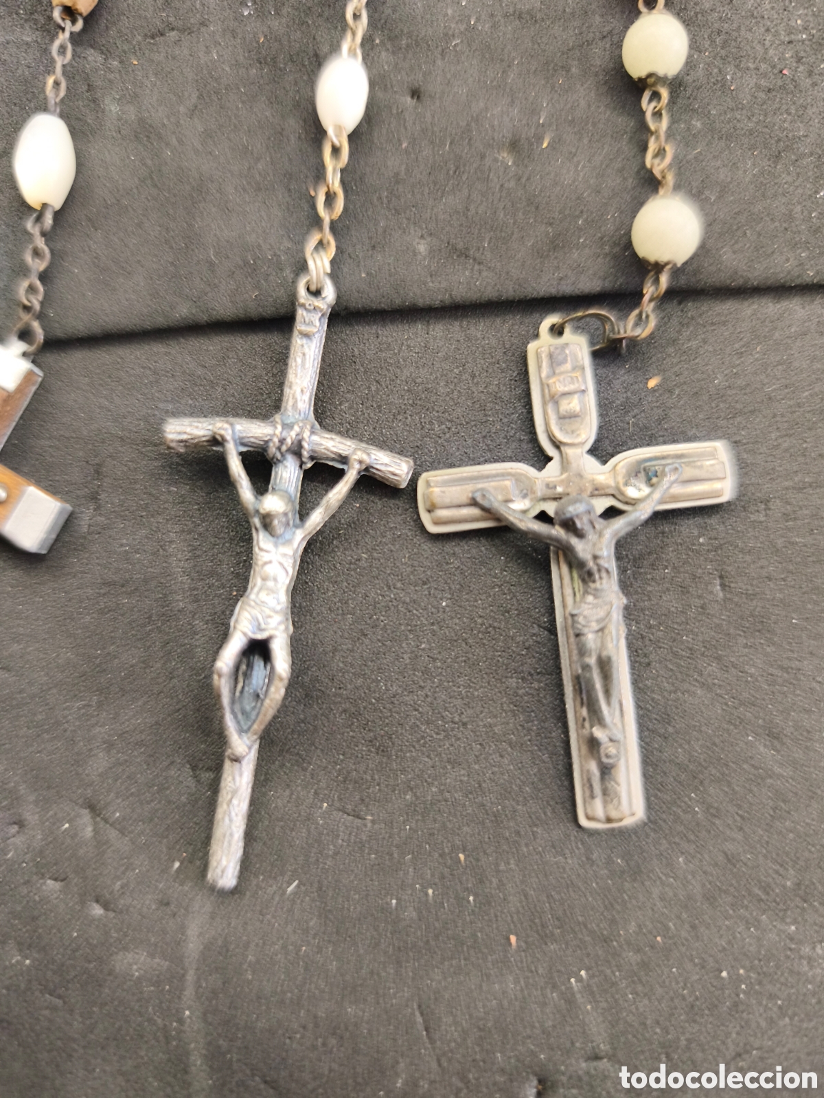 Antig&uuml;edades: Lote 5 rosarios antiguos - Foto 2