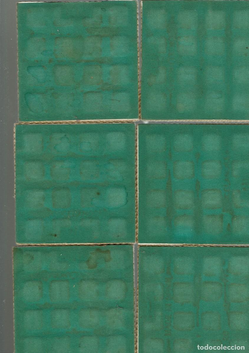 Antig&uuml;edades: 6 POSAVASOS DE AZULEJO - Foto 2