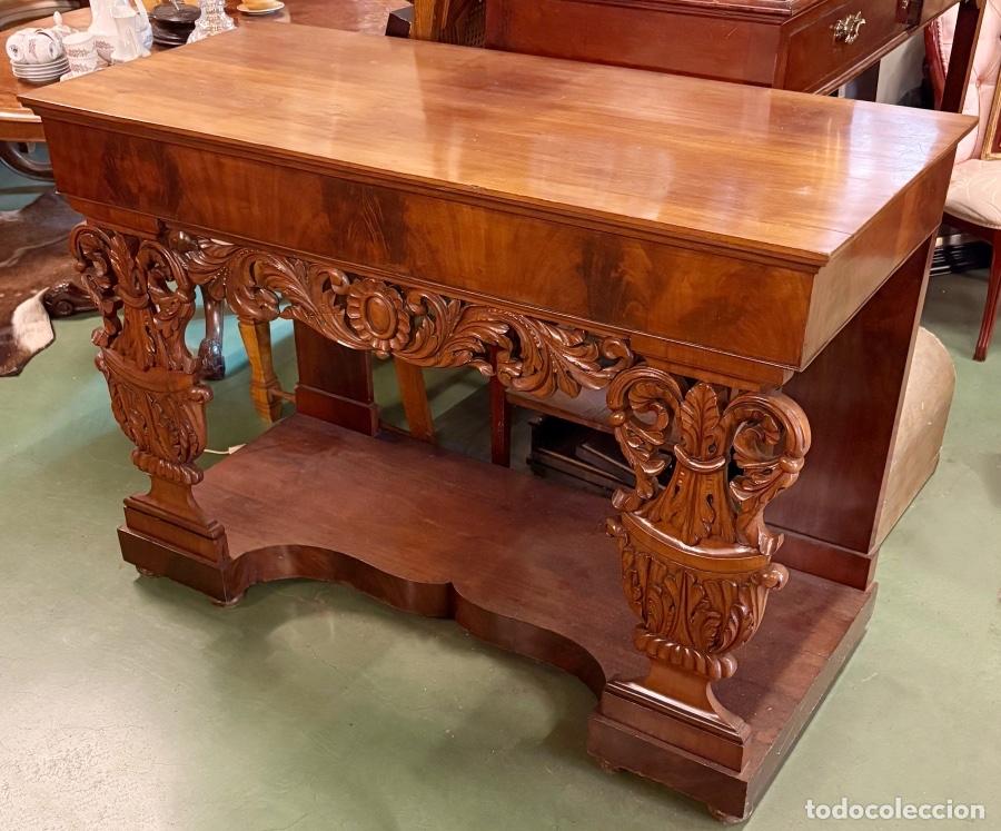 Antig&uuml;edades: Mesa Consola Rectangular - Foto 8